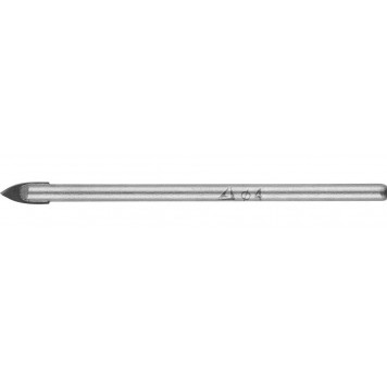 2986-04 | Сверло по кафелю, керамике, стеклу, с двумя режущими лезвиями, цилиндрический хвостовик, 4 мм, STAYER-0
