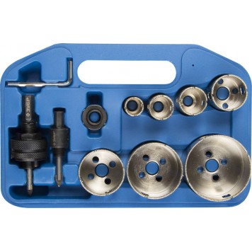 29870-H7 | Набор алмазных коронок с оснасткой, D=19, 25, 28, 35, 45, 55, 65 мм, 7 предметов, ЗУБР ПРОФЕССИОНАЛ-0