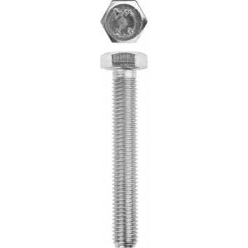 303080-10-100 | Болт ГОСТ 7798-70, M10 x 100 мм, 5 кг, кл. пр. 5.8, оцинкованный, ЗУБР МАСТЕР-0