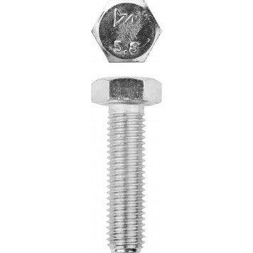 303080-12-050 | Болт ГОСТ 7798-70, M12 x 50 мм, 5 кг, кл. пр. 5.8, оцинкованный, ЗУБР МАСТЕР-0