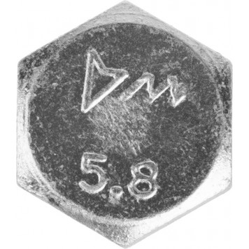 303080-16-050 | Болт ГОСТ 7798-70, M16 x 50 мм, 5 кг, кл. пр. 5.8, оцинкованный, ЗУБР МАСТЕР-4