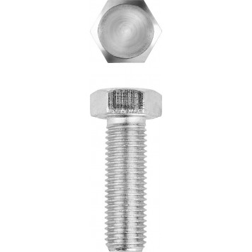 303080-16-060 | Болт ГОСТ 7798-70, M16 x 60 мм, 5 кг, кл. пр. 5.8, оцинкованный, ЗУБР МАСТЕР-0
