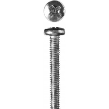303150-06-045 | Винт DIN 7985, M6 x 45 мм, 5 кг, кл. пр. 4.8, оцинкованный, ЗУБР МАСТЕР-0