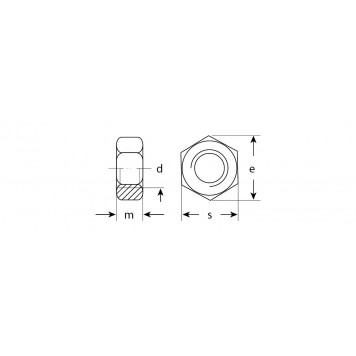 303550-10 | Гайка ГОСТ 5927-70, M10, 5 кг, кл. пр. 6, оцинкованная, ЗУБР МАСТЕР-4