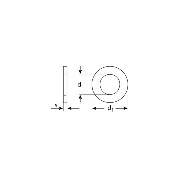 303800-10 | Шайба DIN 125A, 10 мм, 5 кг, оцинкованная, ЗУБР МАСТЕР-5