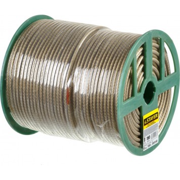 30410-60 | Трос стальной в полимерной оболочке, d=6,0 мм, L=150 м, STAYER-0