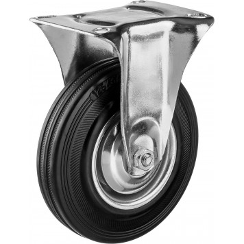 30936-125-F | Колесо неповоротное d=125 мм, г/п 100 кг, резина/металл, игольчатый подшипник, ЗУБР ПРОФЕССИОНАЛ-0