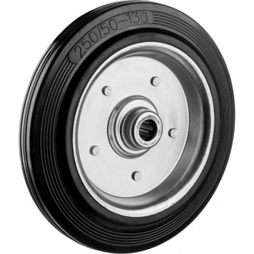 30936-250 | Колесо d=250 мм, г/п 210 кг, резина/металл, игольчатый подшипник, ЗУБР ПРОФЕССИОНАЛ-0