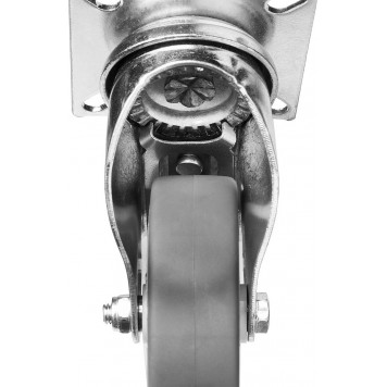 30946-75-B | Колесо поворотное с тормозом d=75 мм, г/п 60 кг, термопластич. резина/полипропилен, ЗУБР ПРОФЕССИОНАЛ-8