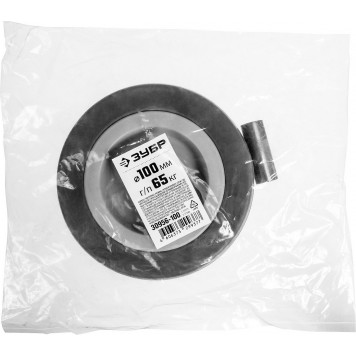 30956-100 | Колесо d=100 мм, г/п 65 кг, резина/полипропилен, ЗУБР МАСТЕР-5