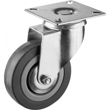 30956-75-S | Колесо поворотное d=75 мм, г/п 50 кг, резина/полипропилен, ЗУБР МАСТЕР-0