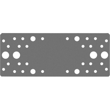 310236-200-80 | Крепежная пластина 200x80 x 2мм, ЗУБР КП-2.0-0