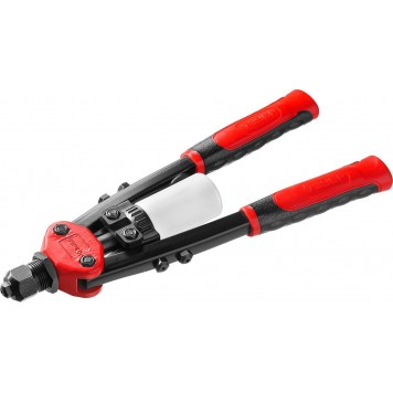 31032 | Заклепочник двуручный, для заклёпок d=2,4-4,8 мм из алюминия, стали, нерж cтали, c двухкомпонентными рукоятками, МХ500, ЗУБР МАСТЕР-0