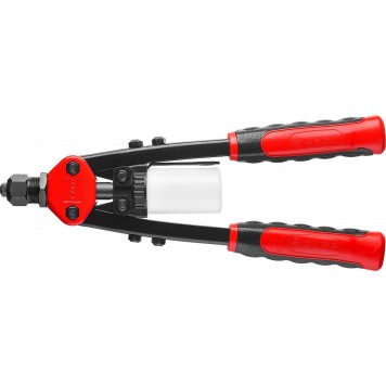 31032 | Заклепочник двуручный, для заклёпок d=2,4-4,8 мм из алюминия, стали, нерж cтали, c двухкомпонентными рукоятками, МХ500, ЗУБР МАСТЕР-5