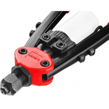 31032 | Заклепочник двуручный, для заклёпок d=2,4-4,8 мм из алюминия, стали, нерж cтали, c двухкомпонентными рукоятками, МХ500, ЗУБР МАСТЕР-6