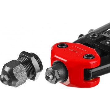 31032 | Заклепочник двуручный, для заклёпок d=2,4-4,8 мм из алюминия, стали, нерж cтали, c двухкомпонентными рукоятками, МХ500, ЗУБР МАСТЕР-7