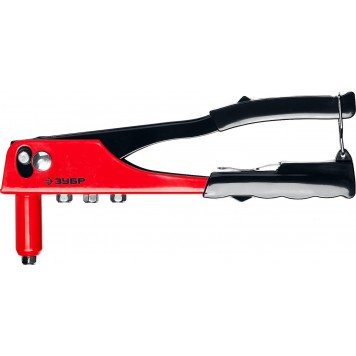 31050 | Заклепочник для алюминиевых заклепок d=2,4-4,8 мм, cтальной корпус, МХ100, ЗУБР МАСТЕР-0