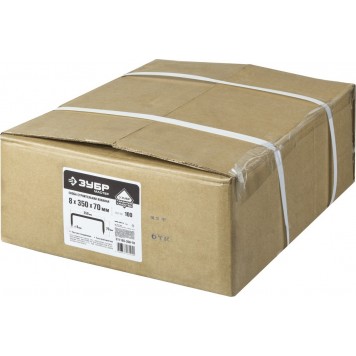 311165-350-70 | Скоба строительная кованая, 350 х 70 х 8мм, 100 шт, ЗУБР МАСТЕР-3