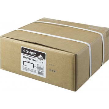 311175-250-70 | Скоба строительная кованая, 250 х 70 х 10мм, 75 шт, ЗУБР МАСТЕР-3