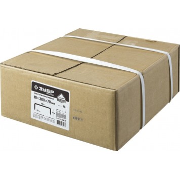 311175-300-70 | Скоба строительная кованая, 300 х 70 х 10мм, 75 шт, ЗУБР МАСТЕР-3