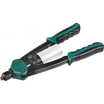 31160 | Заклепочник двуручный силовой компактный, для заклёпок d=3,2-6,4 мм из Al, стали, нерж стали, усил литой корпус, KRAFTOOL MAXKRAFT-0