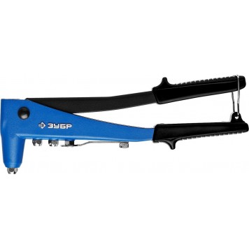 31192 | Заклепочник усиленный, d=2,4 / 3,2 / 4,0 / 4,8 мм - алюминий и сталь, d=2,4 / 3,2 / 4,0 - нерж сталь, литой корпус, ПРО-650, ЗУБР ПРОФЕССИОНАЛ-5