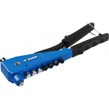 31196 | Заклепочник для резьбовых (М3, М4, М5, М6), для вытяжных d=2,4-4,8 мм - Al, сталь; d=2,4-4,0 мм - нержсталь, ЗУБР ПРОФЕССИОНАЛ-0