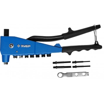 31196 | Заклепочник для резьбовых (М3, М4, М5, М6), для вытяжных d=2,4-4,8 мм - Al, сталь; d=2,4-4,0 мм - нержсталь, ЗУБР ПРОФЕССИОНАЛ-5