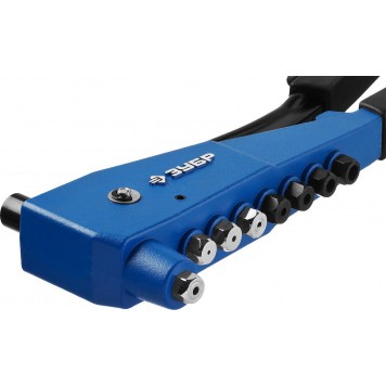 31196 | Заклепочник для резьбовых (М3, М4, М5, М6), для вытяжных d=2,4-4,8 мм - Al, сталь; d=2,4-4,0 мм - нержсталь, ЗУБР ПРОФЕССИОНАЛ-6