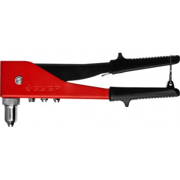 31199 | Заклепочник переставной 90-180°, для заклёпок d=2,4-4,8 мм из алюминия и стали, стальной корпус, МХ180, ЗУБР МАСТЕР-5