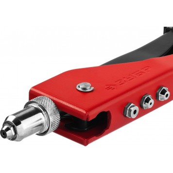 31199 | Заклепочник переставной 90-180°, для заклёпок d=2,4-4,8 мм из алюминия и стали, стальной корпус, МХ180, ЗУБР МАСТЕР-7