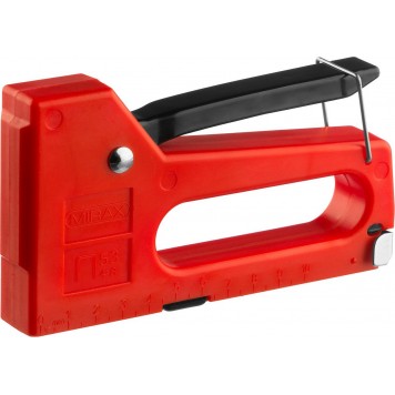 3142 | Степлер, пластиковый корпус для тонкой скобы тип 53 (4-8 мм), MIRAX-0