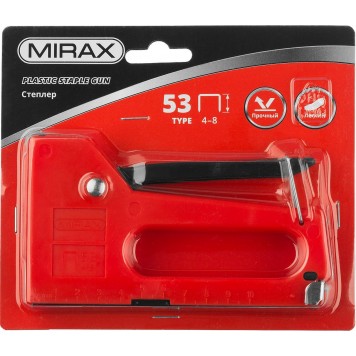3142 | Степлер, пластиковый корпус для тонкой скобы тип 53 (4-8 мм), MIRAX-1