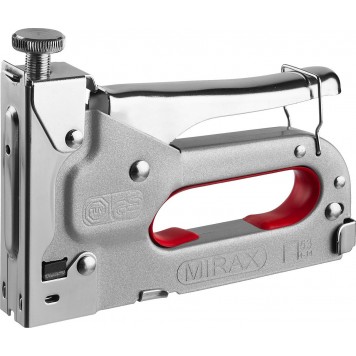 3144 | Степлер с регулировкой силы удара, металлический корпус, для тонкой скобы тип 53 (4-14 мм), MIRAX-0