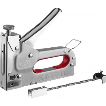 3144 | Степлер с регулировкой силы удара, металлический корпус, для тонкой скобы тип 53 (4-14 мм), MIRAX-3