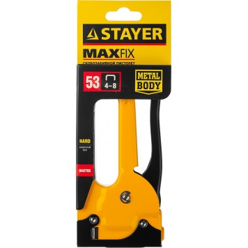 3145_z01 | Степлер "B 53", металлический корпус, для тонкой скобы тип 53 (4-8 мм), STAYER MASTER-5