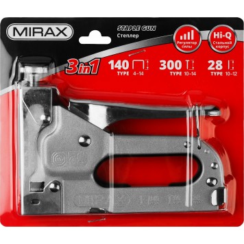 3146 | Степлер для скоб 3-в-1: тип 140 (4-14 мм) / 300 (10-14 мм) / 28 (10-12 мм), MIRAX-2
