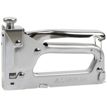 3150 | Пистолет скобозабивной металлический регулируемый, тип 53, 4-14 мм, STAYER-0