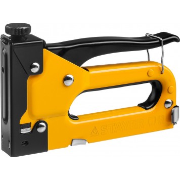 31501 | Степлер "Max 53" с регулировкой силы удара, металлический корпус, для тонкой скобы тип 53 (4-14 мм), STAYER MASTER-0