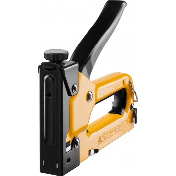 31501 | Степлер "Max 53" с регулировкой силы удара, металлический корпус, для тонкой скобы тип 53 (4-14 мм), STAYER MASTER-7