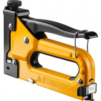 31501 | Степлер "Max 53" с регулировкой силы удара, металлический корпус, для тонкой скобы тип 53 (4-14 мм), STAYER MASTER-8
