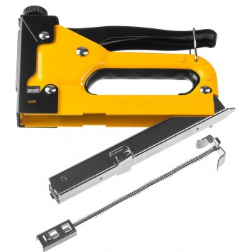 31501 | Степлер "Max 53" с регулировкой силы удара, металлический корпус, для тонкой скобы тип 53 (4-14 мм), STAYER MASTER-10