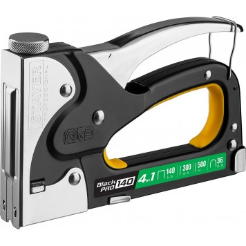 31510_z01 | Степлер для скоб "BlackPro 140" 4-в-1: тип 140 (6-14 мм) / 36 (10-14 мм) / 300 (10-14 мм) / 500 (14 мм), STAYER PROFESSIONAL-0