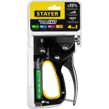 31510_z01 | Степлер для скоб "BlackPro 140" 4-в-1: тип 140 (6-14 мм) / 36 (10-14 мм) / 300 (10-14 мм) / 500 (14 мм), STAYER PROFESSIONAL-5
