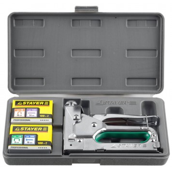 31511-H4_z01 | Степлер "Max 140" с рег. силы удара, металл корпус 4-в-1: тип 140 (6-14 мм) / 28 (9-11 мм) / 300 (10-14 мм) / 500 (14 мм), в кейсе, STAYER-0