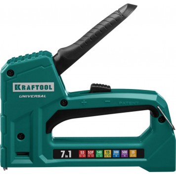 31524 | Степлер для скоб 7-в-1: 53(6-14мм)/53F(10-14мм)/140(10-14мм)/13(6-14мм)/36(10-14мм)/300(16мм)/500(16мм), скобы в компл, KRAFTOOL UNIVERSAL-2