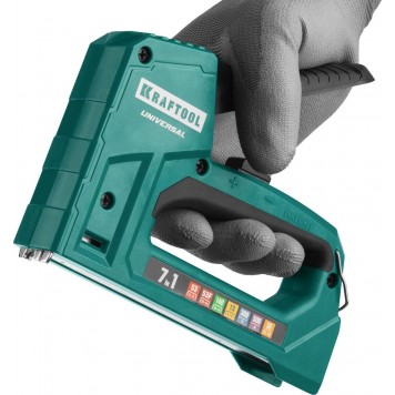 31524 | Степлер для скоб 7-в-1: 53(6-14мм)/53F(10-14мм)/140(10-14мм)/13(6-14мм)/36(10-14мм)/300(16мм)/500(16мм), скобы в компл, KRAFTOOL UNIVERSAL-7