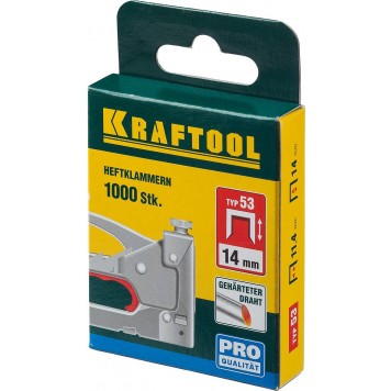 31670-14 | 14 мм скобы для степлера тонкие тип 53, 1000 шт, KRAFTOOL-3