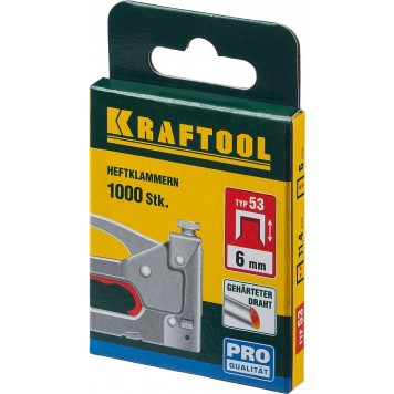 31670-18 | 18 мм скобы для степлера тонкие тип 53, 1000 шт, KRAFTOOL-3