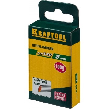 31680-08 | 8 мм скобы для степлера плоские тип 140, 1000 шт, KRAFTOOL-3